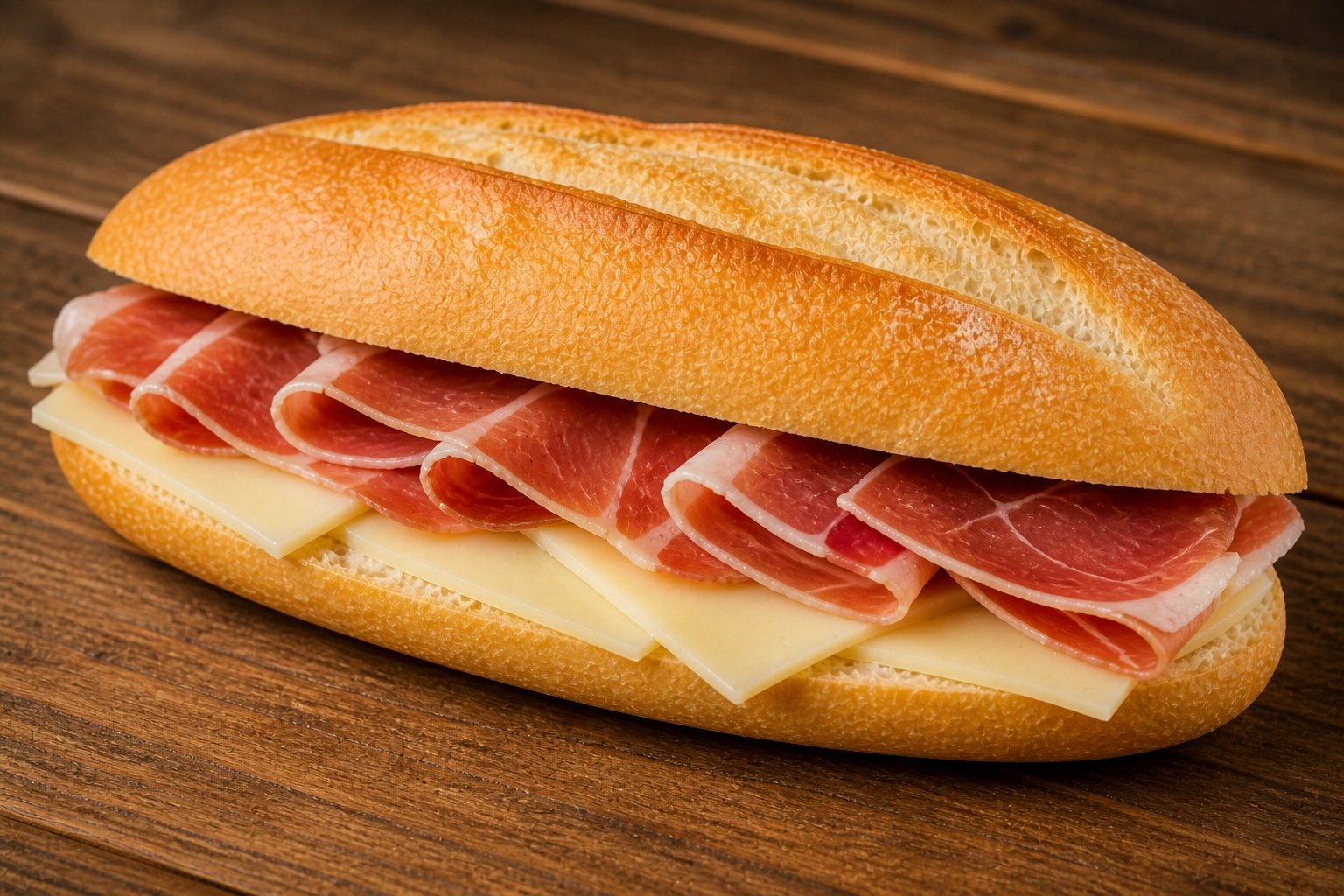 Bocadillo de jamón o queso